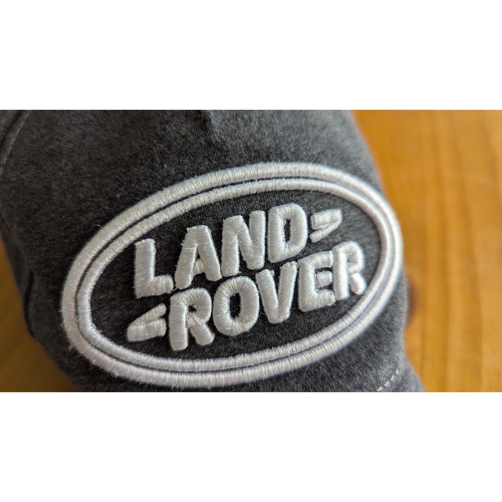 Land Rover Baseball Cap Charcoal Grey Adjustable Strapback Hat Embroidered Logo